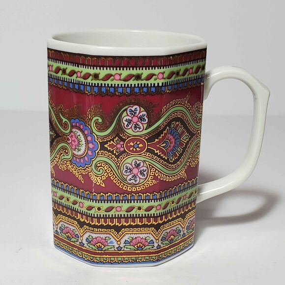 2 Takahashi Paisley Mugs Vintage - Picture 2 of 5